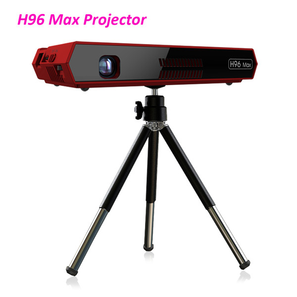 H96 MAX Portable Projector DLP Full HD 4K WIFI 5G Android 6.0 S912 2+16G Touch Button Voice Remote 200 inch Home Theater