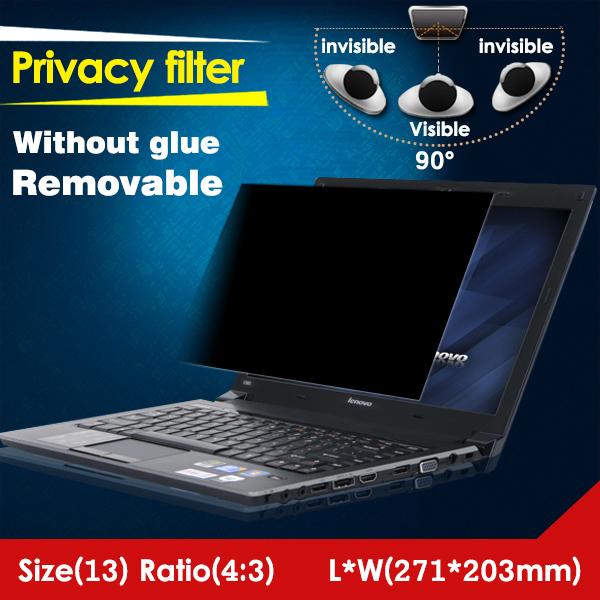 Wholesale-Privacy Filter For 13'' 4:3 271mm*203mm Screen Guard Anti-Screen Film WITHOUT Glue For PC Notebook Laptop ATM LCD