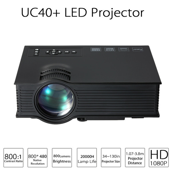 Original UNIC UC40+ UC40 Mini Pico portable Projector with USB HDMI For Home Theater beamer multimedia projector proyector