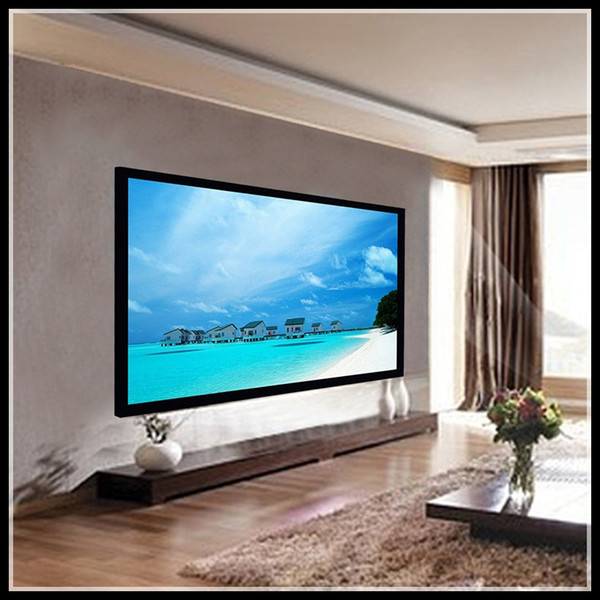 Homecinema 2.35:1UltraWide 4K White Woven Acoustic transparent Sound acoustically Fixed frame projection projector screen,F1UWAW