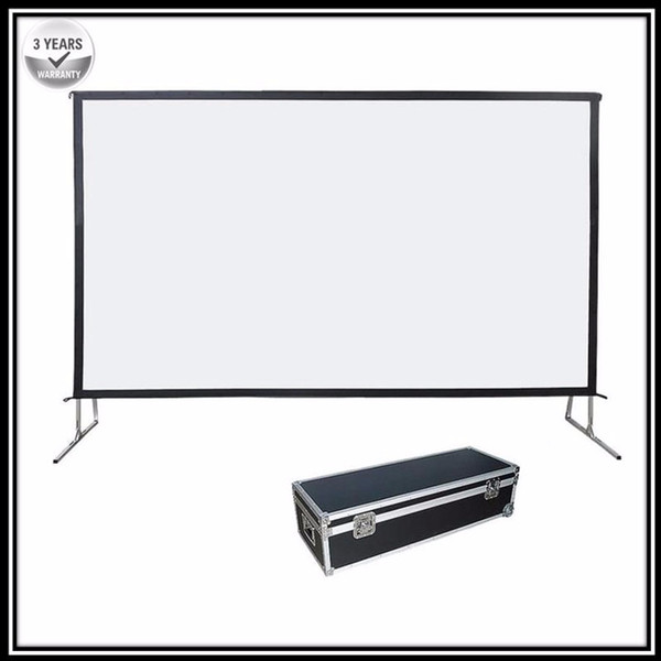 P1VCW, 4:3 Video Heavy duty Portable Fast fold deluxe folding projection screen with front projection screen