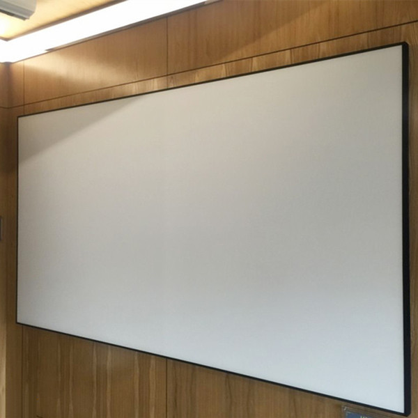 16:9 HDTV High contrast Slim frame Thin Bezel Fixed frame screen home theater projector screen with Matte grey