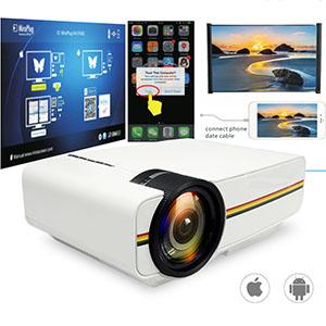 projector 4k digital Mini Wired Display YG400 More stable than WIFI Beamer For Home Theatre Movie AC3 HDMI VGA USB wholesale with package