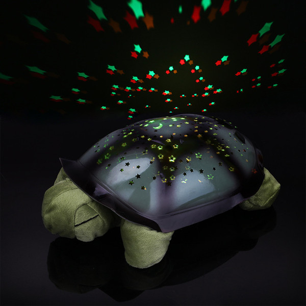 Turtle night light projector baby help sleep toy lamp turtle model music projection lamp Christmas home decoration lamp