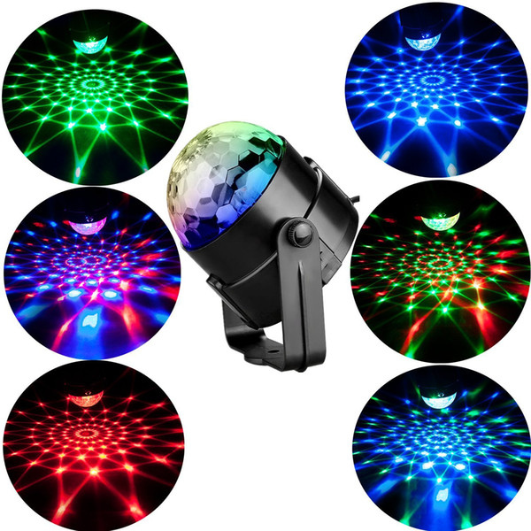 Stage light led magic ball light led crystal magic ball light led voice control rotating colorful crystal magic ball lighting KTV