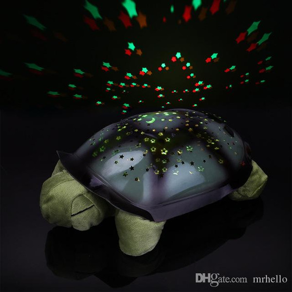 Turtle night light projector baby help sleep toy lamp turtle model music projection lamp Christmas home decoration lamp