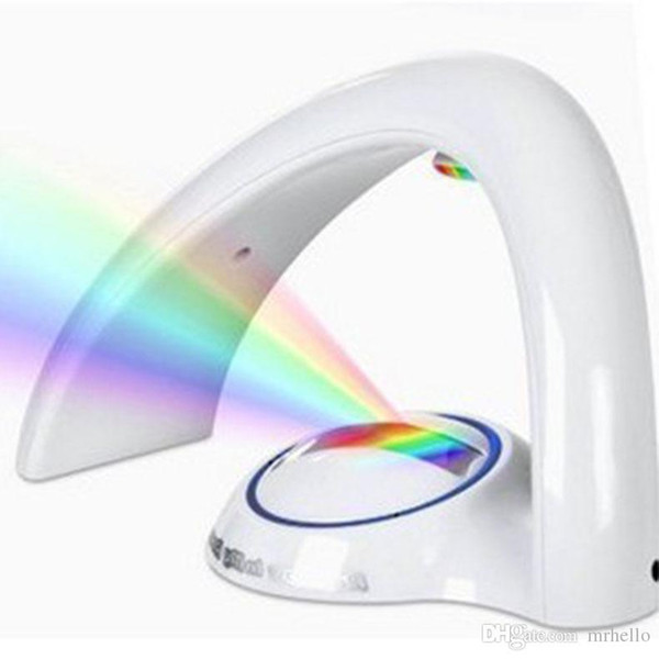 Rainbow projection lamp Rainbow Night Light Projector Children Kids Baby Sleeping Romantic Led Projection Lamp Atmosphere Novelty Home Lamps