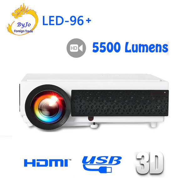 Poner Saund LED96+ LED Projector 1080P 5500lumens Video HDMI USB 1280x800 Full HD Home theater projector proyector 3D projector