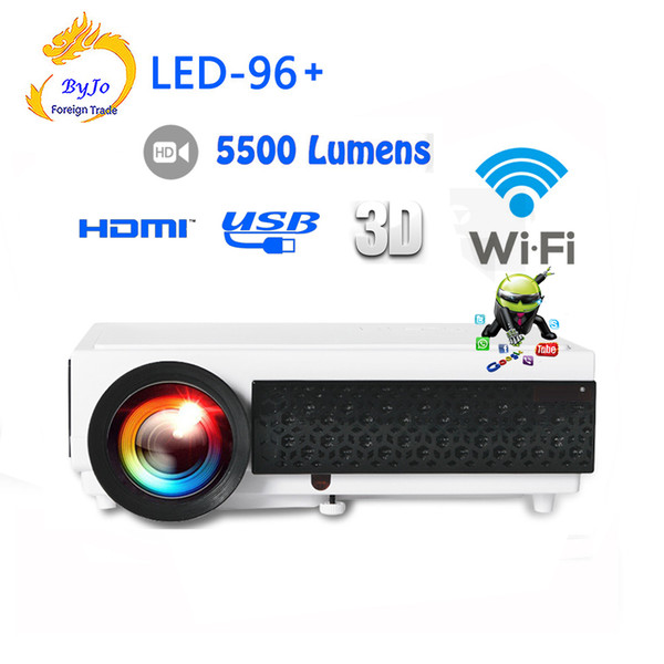 Poner Saund LED96+ wifi LED Android 3D Projector 5500lumens Video Full HDMI USB 1080p Video Multi screen Home theater projector