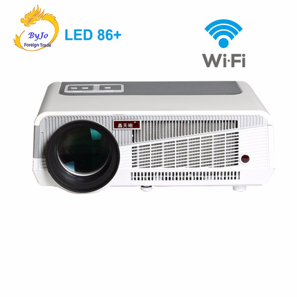 LED86+ wifi led projector Android 6.0 HD LED 3D Smart Projector 5500 lumens proyector Beamer 1080p HDMI Video Multi screen