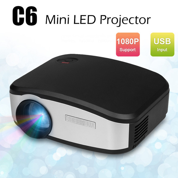 C6 Mini Portable LED Pico Pocket Projector 1200 Lumens HDMI/USB/VGA/AV/TV LCD Full HD 1080P For Home Theater Video Cinema Beamer Proyector