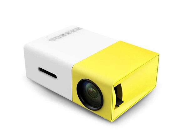 Factory Selling YG300 LED Portable Projector 400-600LM 3.5mm Audio 320 x 240 Pixels YG-300 HDMI USB Mini Projector Home Media Player