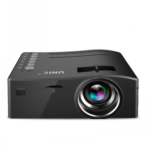 Wholesale-Full HD 1080P UNIC UC18 Home Theater LED Multimedia Projector Cinema TV HDMI Black EU home projector hdmi projector SNS