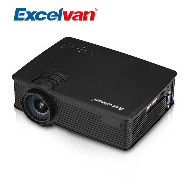 Wholesale- Excelvan GP9 EHD09 Portable Mini Projector 800x480 2000 Lumens Home Cinema Beamer With HDMI/USB/SD/AV Input 3D Videoprojecteur