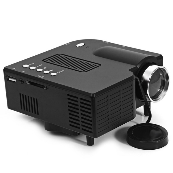 Wholesale-Original UC-40 HD Mini Protable 400 Lumens Home Mini LCD + LED Projector Support AV SD VGA HDMI Multimedia Home Theater Cinema