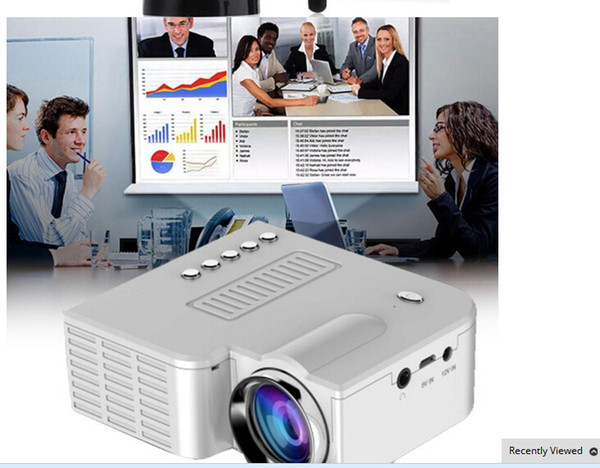 Best 2019 Mini Portable UC28B projector 500LM Home Theater Cinema Multimedia LED Video Projector Support USB TF Card