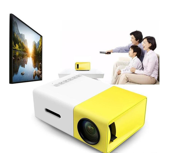 Portable Projector YG300 LED 400-600LM 3.5mm Audio 320 x 240 Pixels YG-300 HDMI USB Mini Projector Home Media Player