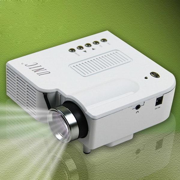 UC28+ Projector Mini LED Portable Theater Video Projector PC&Laptop VGA/USB/SD/AV with Retail Package