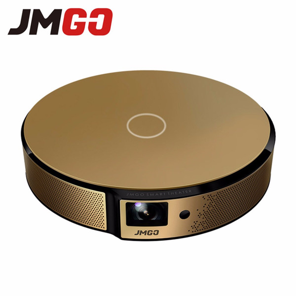 Wholesale- JMGO E8, HD Projector, 750 ANSI Lumens Smart Beamer, Built-in Android, WIFI, Bluetooth Speaker. HDMI, USB, Support 1080P LED TV