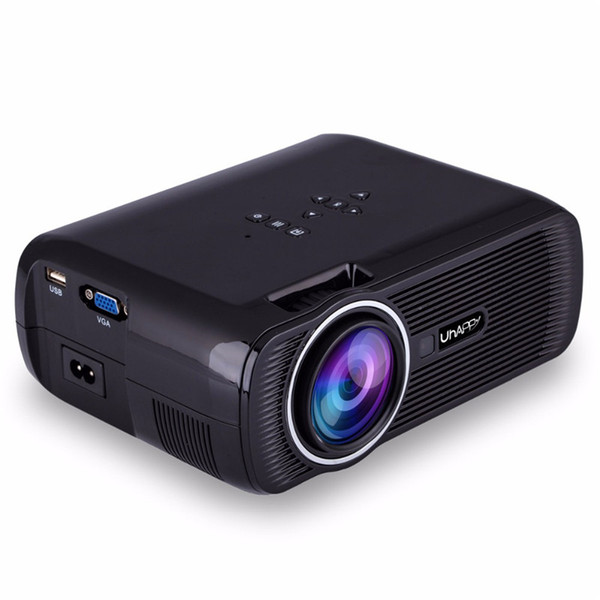 Projector 2000 Lumens HDMI LCD Home Theater Beamer LED Uhappy Proyector Support Full UHD 1080p Video Media player DHL shipping