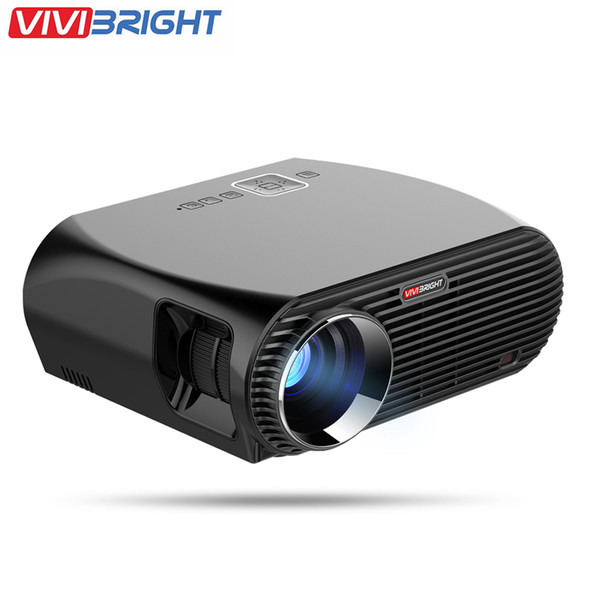 Wholesale- VIVIBRIGHT GP100 4K Full HD LED Projector 1080P Home Theater Cinema Video Projectors 3200 Lumens Built-in speaker Basic Version