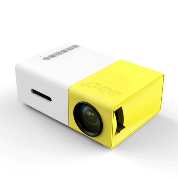 YG-300 LCD LED Portable Projector Mini 400-600LM 1080p Video 320 x 240 Pixel Media LED Lamp Player Best Home Protector