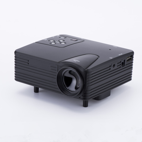 Home Theater projector H80 mini portable LCD projector 80 Lumens support 1080p with AV/VGA/SD/USB/HDMI for DVD PC tv box