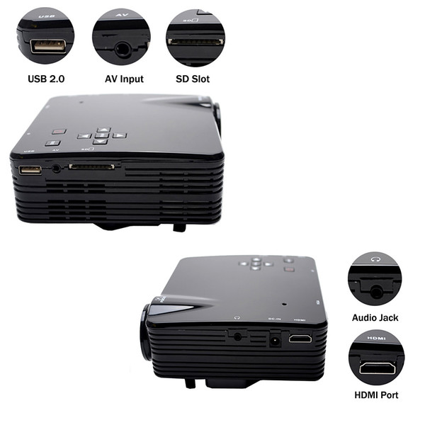 projector full hd Mini LED Video TV Beamer Projectors 1080P for Home Theater Cinema with HDMI /AV/VGA/SD/USB Projectors