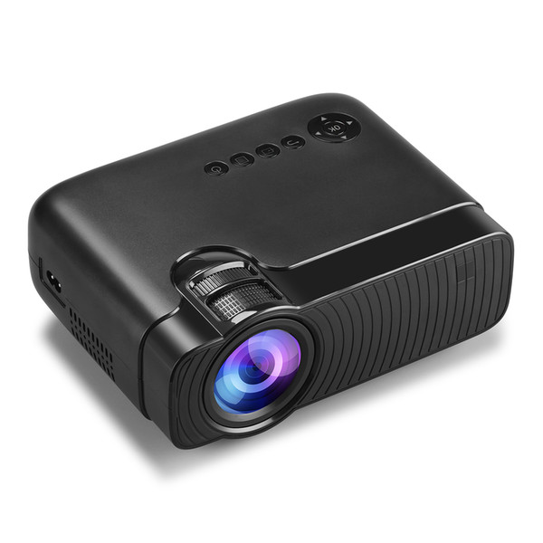 Wholesale-Portable LED Projector For Full HD Mini LED Cinema Video Digital HD Home Theater Projector Proyector with USB HDMI 3d RED AND BLU