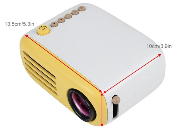 YG200 LED Portable Projector HDMI USB Mini Projector with Speaker screen led light projectors Home Media projectors