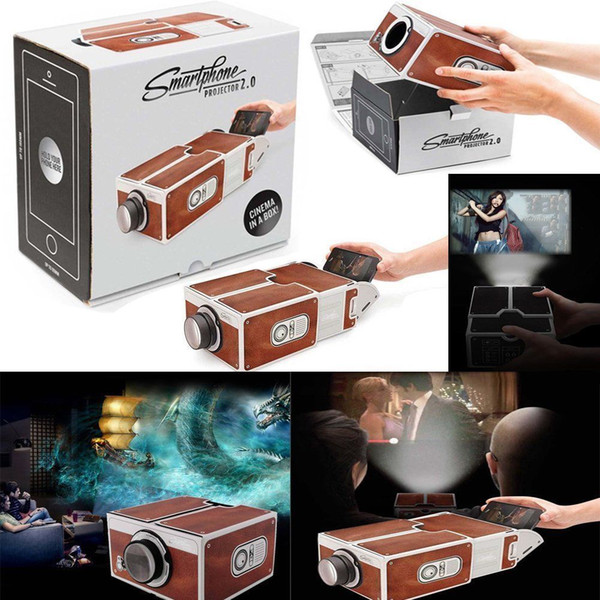 Smartphone Theater Cinema V2.0 DIY Mobile Phone Projector For Android iPhone IOS