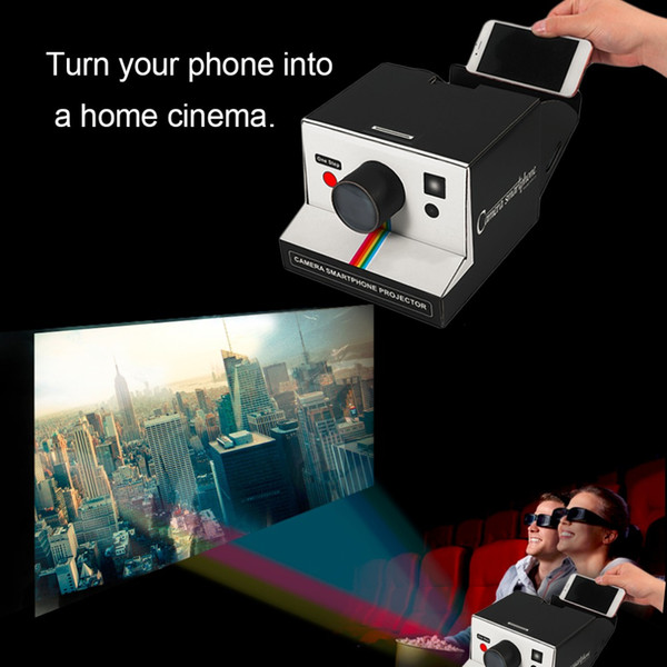 Official Vintage Smartphone Projector Home Cinema Vintage Gift for Fans Works with Most Types of Smartphones