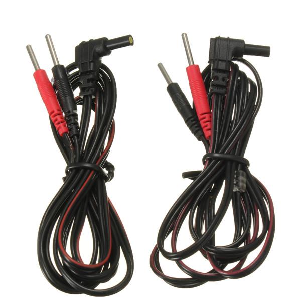 Pair Standard Electrode Lead Wires Standard Connection For Tens / Ems Machines order<$18no tracking