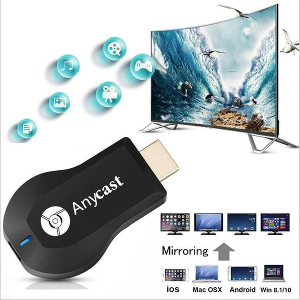 AnyCast M9 Plus 1080P Wireless RK3036 TV Stick WiFi Display Dongle HDMI Receiver Media TV Stick Airplay DLNA Miracast