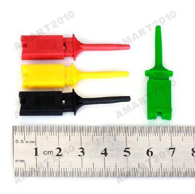 Safe Ship, New 10/lot IC SMD Test Hook Grabbers Probes Clip Cable DIY