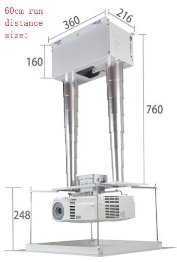 Double Motorized Hidden bamboo projector lift for conference system hidden in the ceiling with remote control