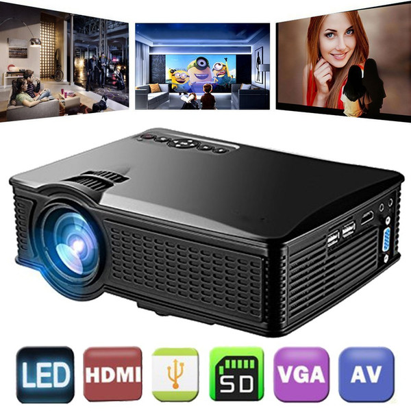 SD50 LCD Mini Projector Home Cinema Theater Movie LED Proyector HD Projectors HDMI USB AV Support 1080P 1500 Lumens