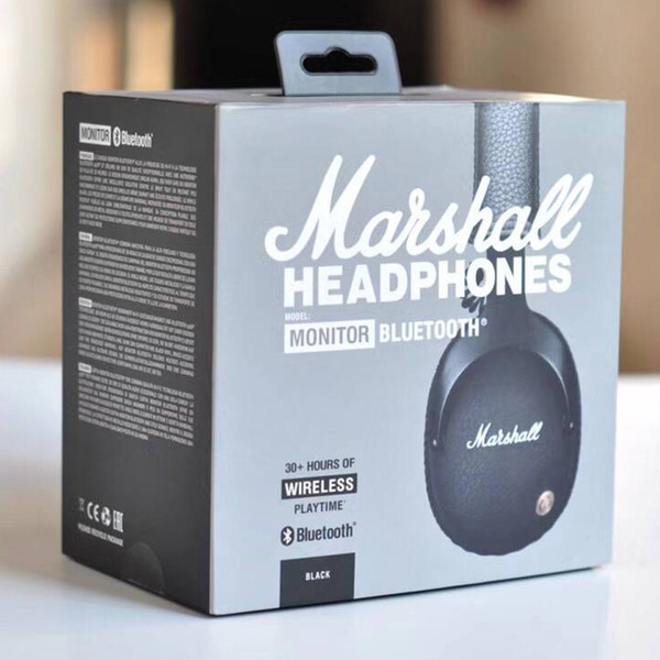 NICE Sounds MARSHALL MONITOR Bluetooth Headphones Hi-Fi Prowess Wireless Bluetooth Heavy-Duty Cast Metal Hinge Extreme Comfort Experience