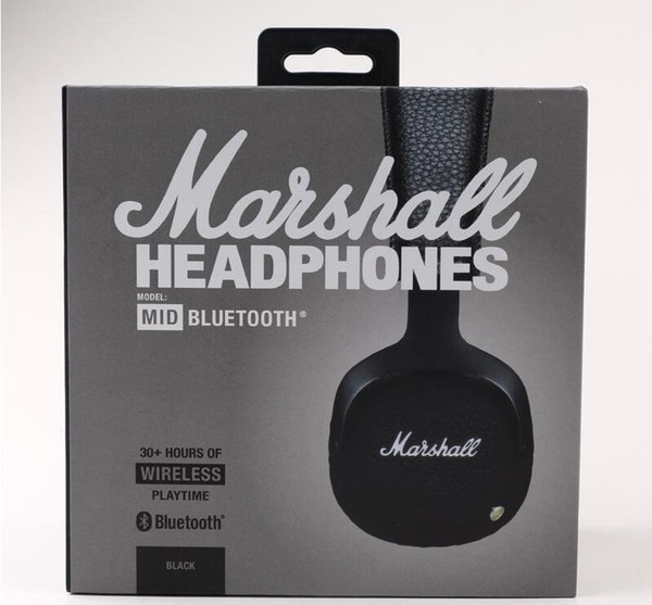 Marshall MID Bluetooth Headphones With Mic Deep Bass DJ Hi-Fi Headset Professional Marshall Headphones Wireless headsets DHL FREE