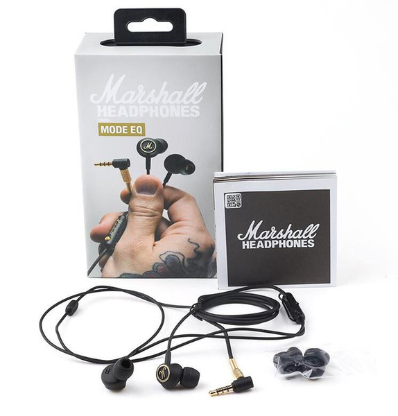 In stock! Marshall Mode EQ Earphones With Mic DJ Hi-Fi Headphone HiFi Headset Professional DJ Monitor Headphone for cell phone PC DHL FREE