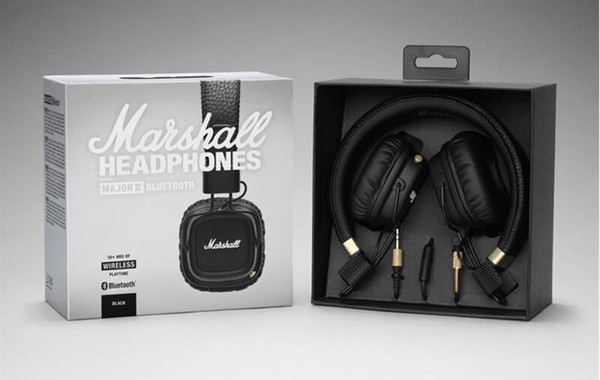 Marshall Major Bluetooth Wireless Headphones DJ Headphone Deep Bass Noise Isolating Headset Earphone for iPhone Samsung DHL FREE