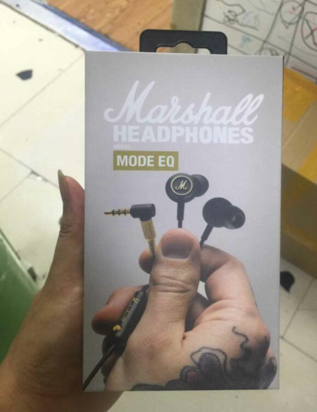 In stock! Marshall MODE EQ Earphone & Headphone With Mic In Ear Headset Universal Fashion HIFI Earphones For Mobile Phone PC Computer