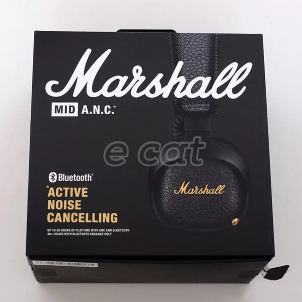 Marshall MID ANC Bluetooth Headphones Active Noise Cancelling Wireless DJ Headphone Deep Bass Gaming Headset For iPhone Samsung Smart Phone