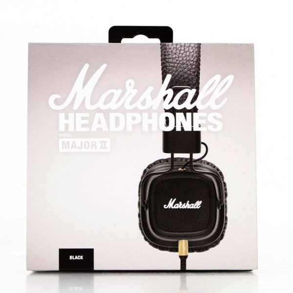 Marshall Major II 2nd Generation headphones With Mic Noise Cancelling Deep Bass Hi-Fi HiFi Headset Professional DJ Monitor Headphone