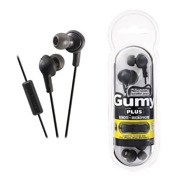 Gumy Gummy Earphone Earbuds 3.5mm Headphone HA-FR6 Gumy Plus with MIC For Iphone 6 Plus 5 5s 5c Ipad Samsung