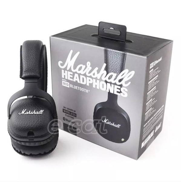 Marshall MID Bluetooth Headphones With Mic Deep Bass DJ Hi-Fi Headset Professional Marshall Headphones With Reatil Box