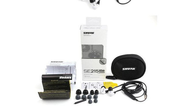 Refurbishe SE215M+ Earphones in-ear Earphone SE215 Noise Cancelling Ear buds with MIC and Remote Edition earphones DHL FREE