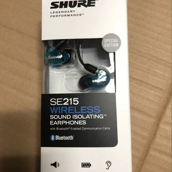 Refurbished SE215 Wireless Earphones Headsets in-ear Earphones Bluetooth With Retail Box hifi Perfect Noise Canceling Separate Cable