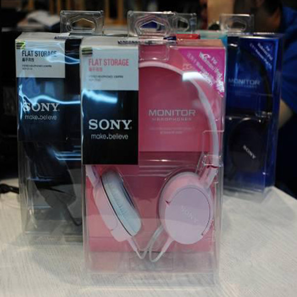 Refurbished Sony MDR ZX100 Studio Monitor Sound and Style On Ear Headphones with retail package Drop Ship 1pc