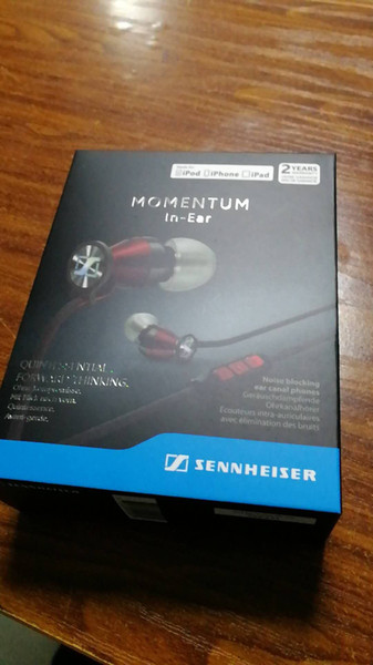 Refurbished SENNHEISER MOMENTUM IN-EAR Earphones Headphones With MIC Headphones Headsets HighQuality Stereo Sound free shipping by niubility